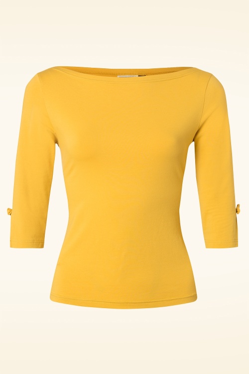 Banned Retro - Oonagh-top in mosterd 2