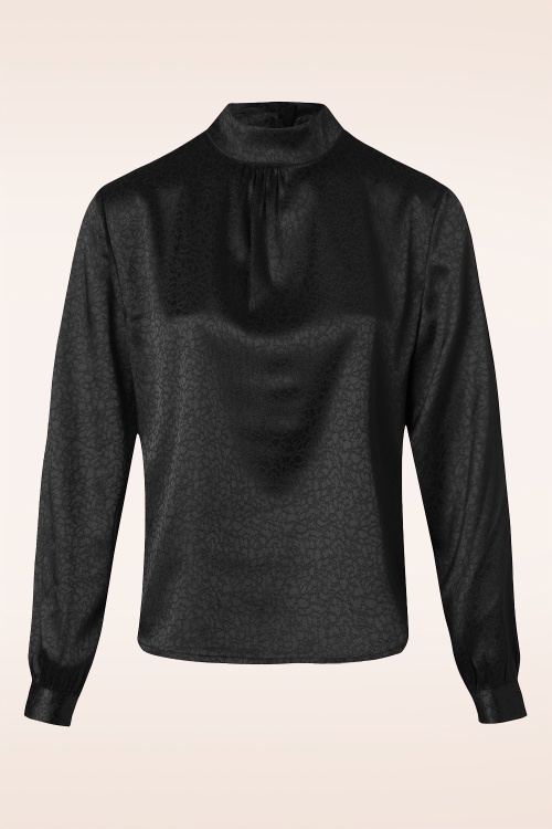 Banned Retro - Natalieblouse in zwart