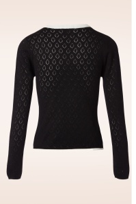 Banned Retro - First Love gebreide top in zwart 2