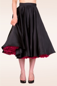 Banned Retro - Miracles swing rok in zwart 2