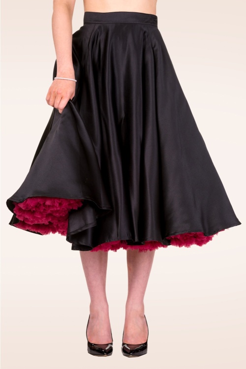 Banned Retro - Miracles swing rok in zwart 2