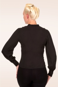 Banned Retro - Bright Side Blouse in zwart 2
