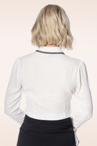 Banned Retro - Caroline Blouse in wit 2