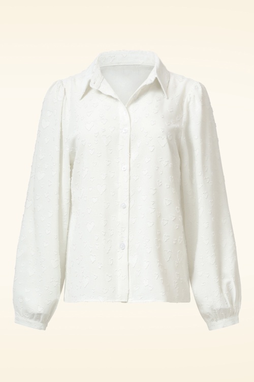 Smashed Lemon - Love Me Now blouse in wit 2