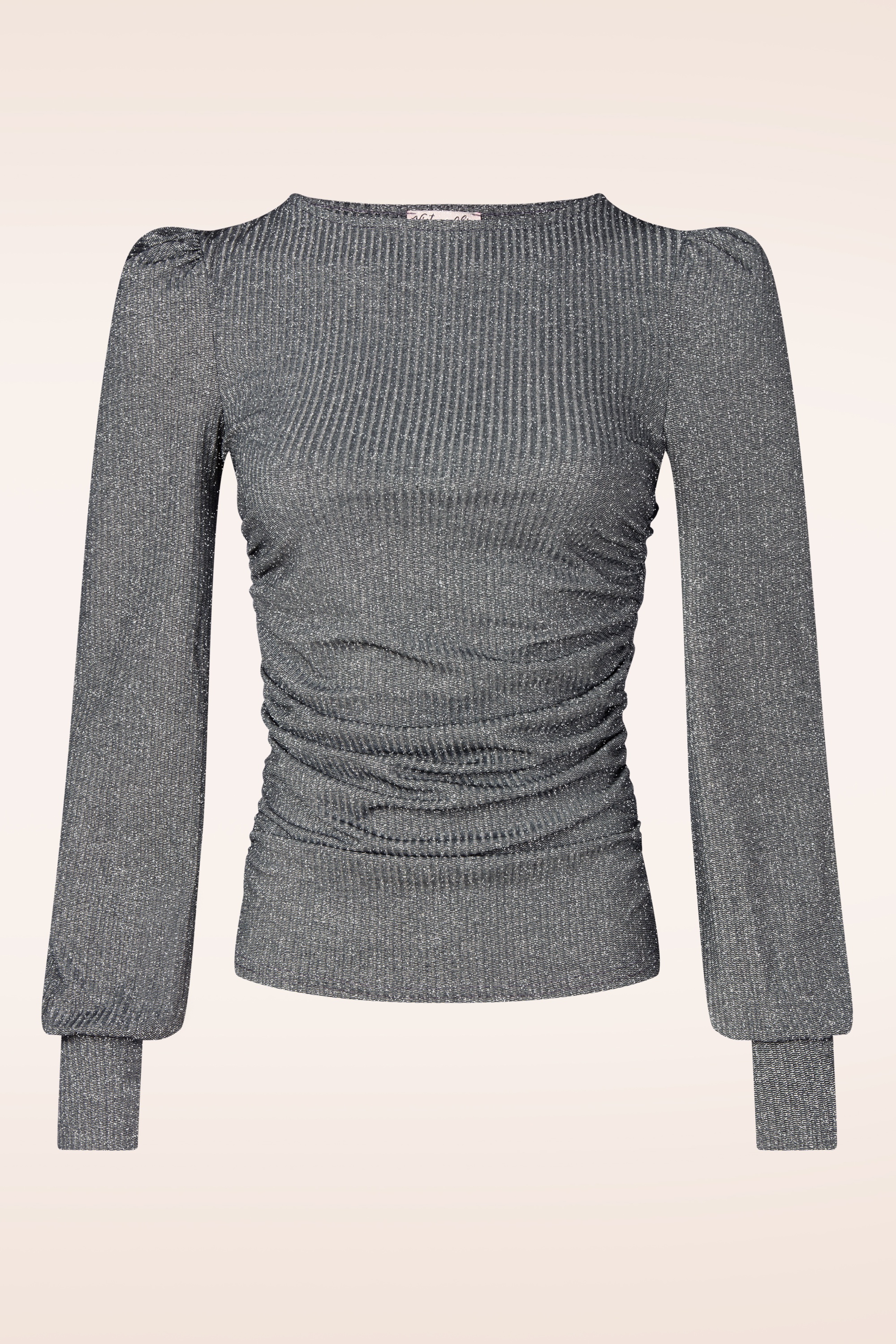 Vintage Chic for Topvintage - Topvintage Exclusive ~ Midnight Glitz top in zilver