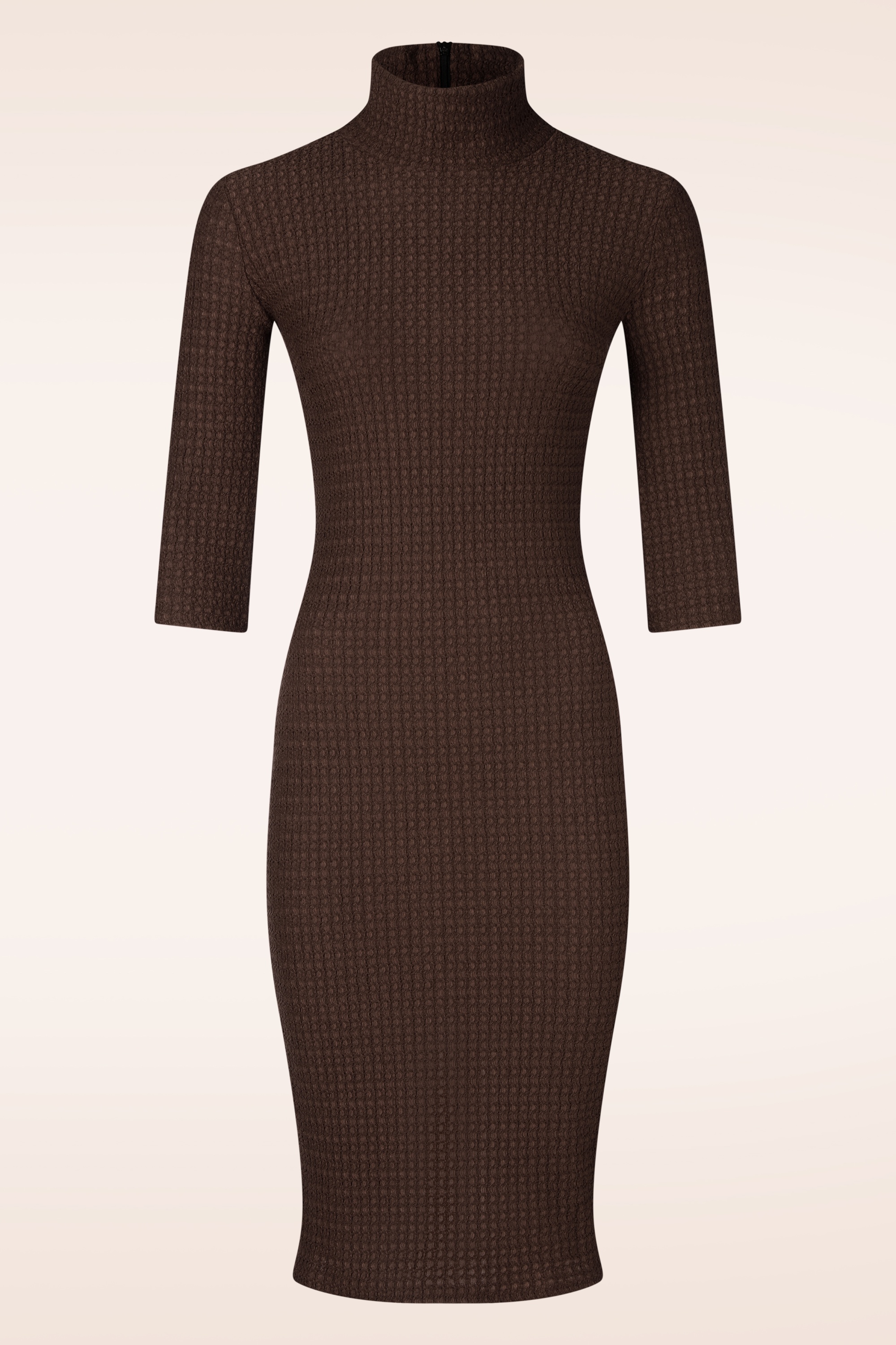 Vintage Chic for Topvintage - Topvintage Exclusive ~ Josie pencil jurk in chocolade