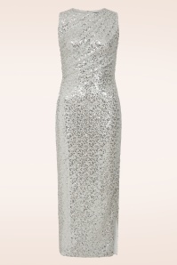 Glamorous - Moonlight Glam maxi jurk in zilver 2