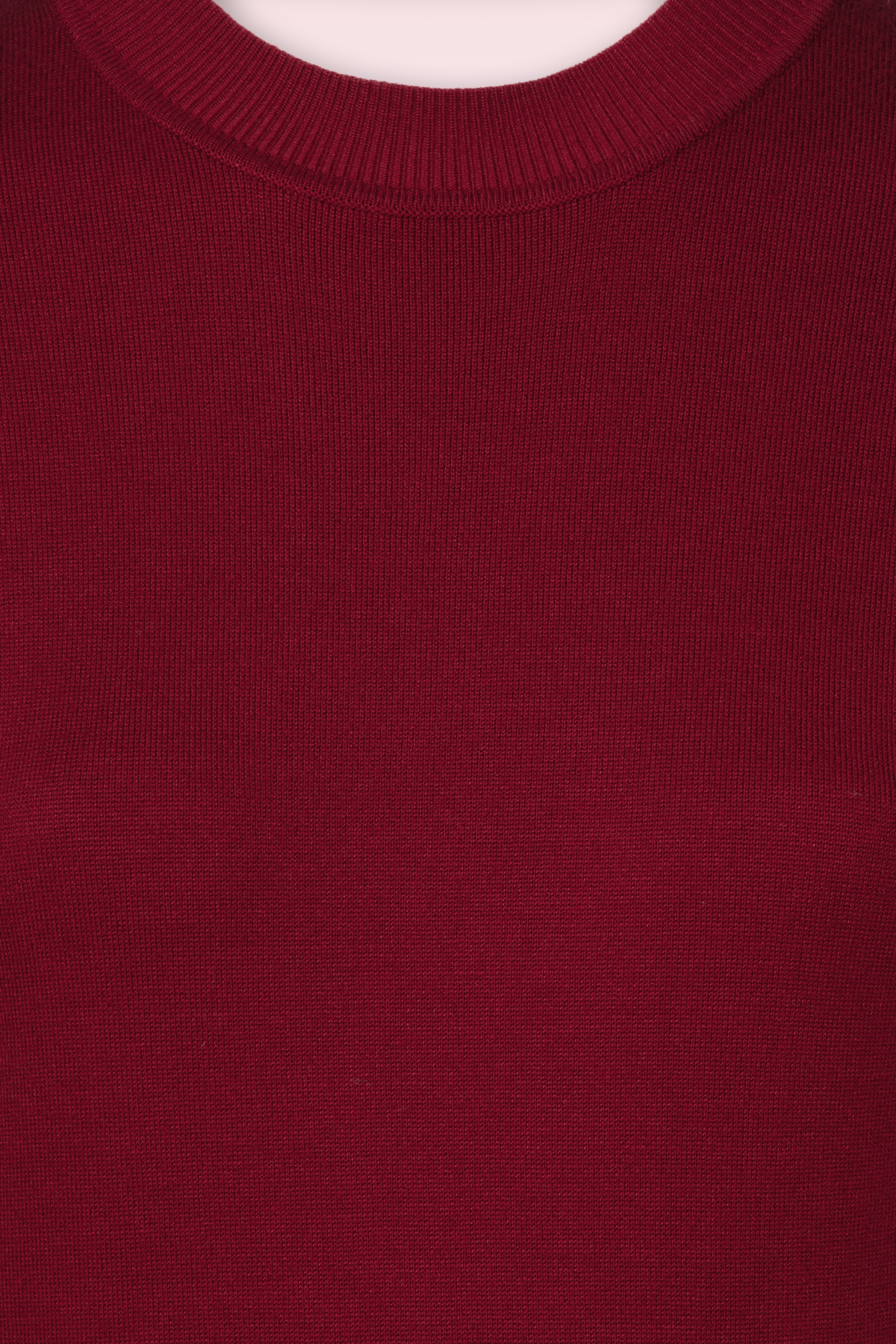 Smashed Lemon - Nela Maxi gebreide jurk in bordeauxrood 4