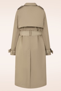 Glamorous - Soft Command trenchcoat in donker taupe 8