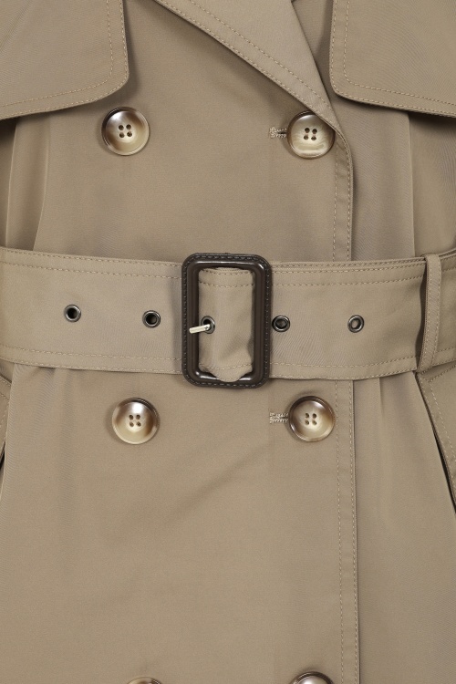Glamorous - Soft Command trenchcoat in donker taupe 2