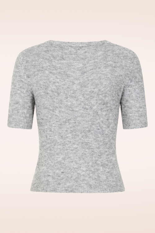 Glamorous - Stone Sugar gebreid vestje in grijs 5