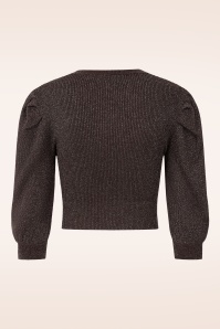 Glamorous - Cocoa Glint gebreid truitje in bruin 6
