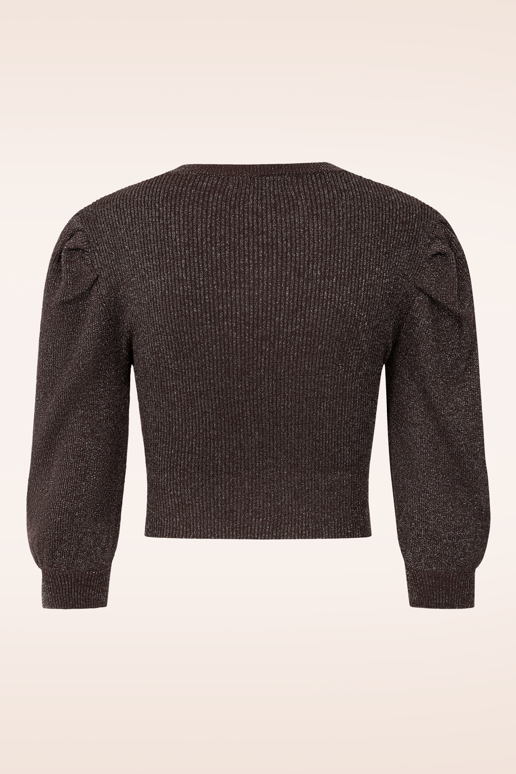 Glamorous - Cocoa Glint gebreid truitje in bruin 6