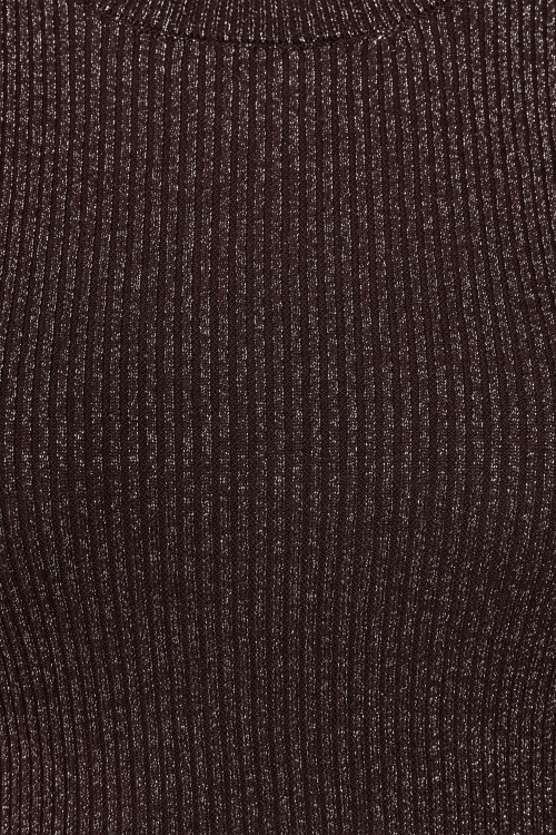 Glamorous - Cocoa Glint gebreid truitje in bruin 4