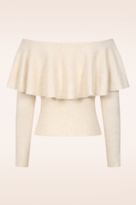 Glamorous - Cream Crush gebreide top in crème 6