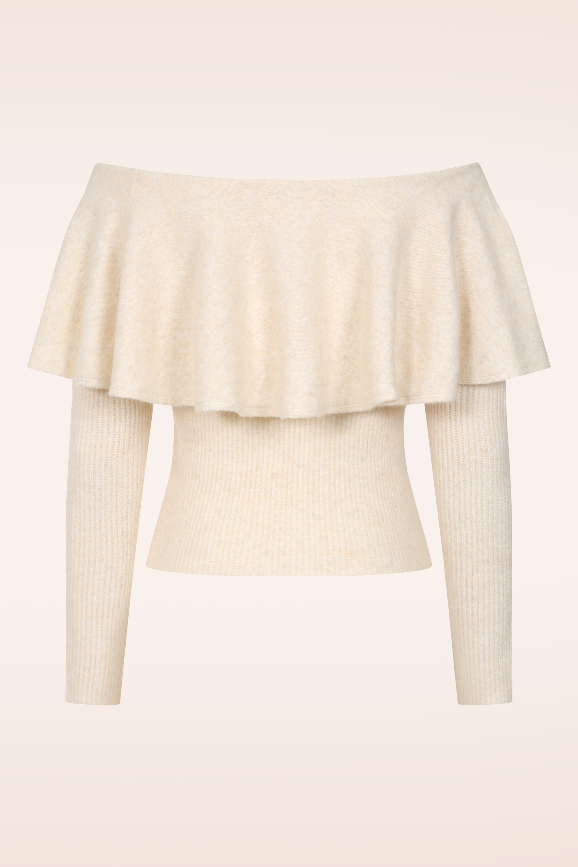 Glamorous - Cream Crush gebreide top in crème 6