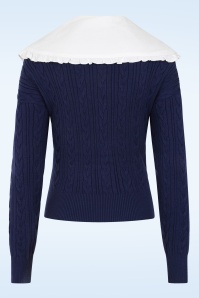Glamorous - The Peppy Collar cardigan in navy 3