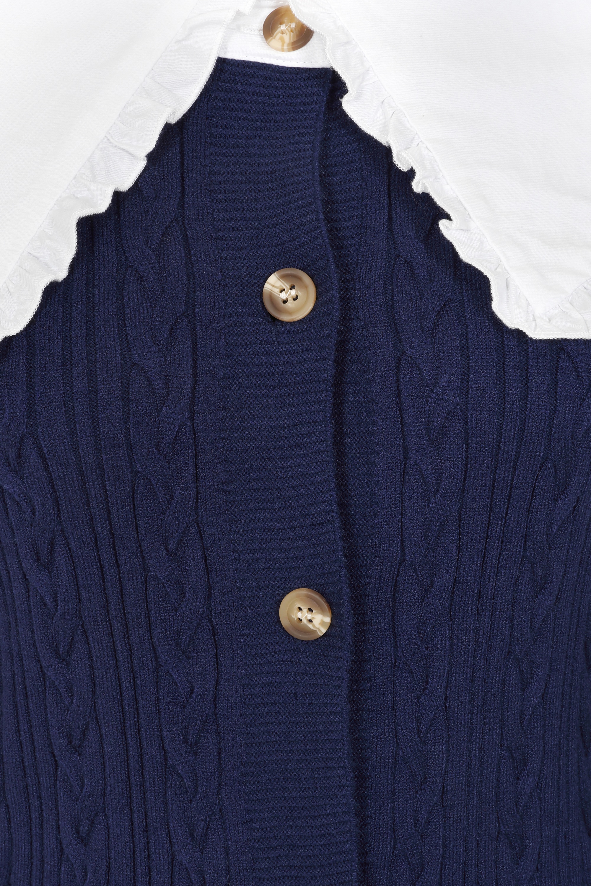 Glamorous - The Peppy Collar cardigan in navy 2