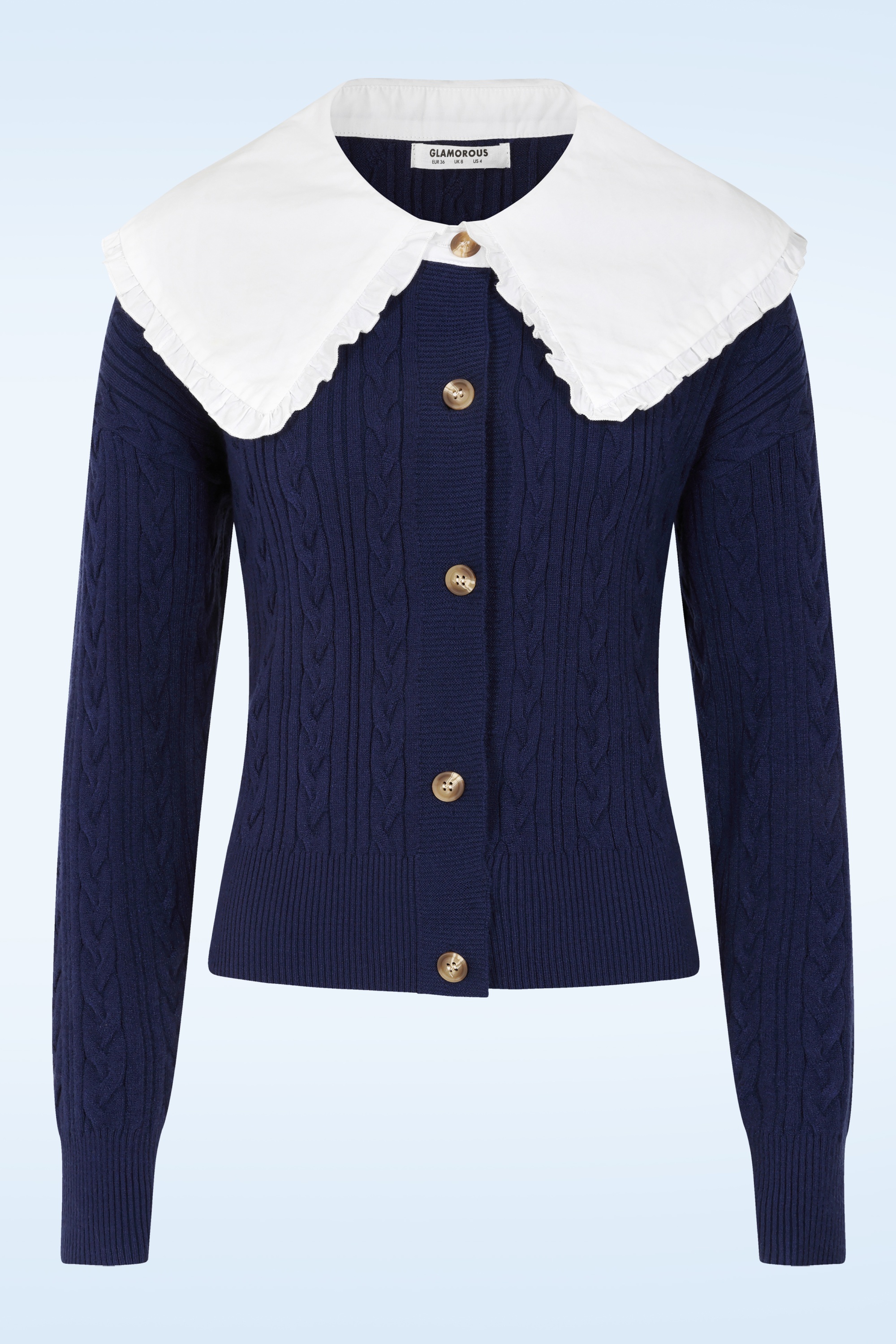 Glamorous - The Peppy Collar cardigan in navy