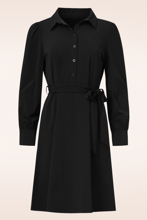 Smashed Lemon - Norah jurk in zwart 2