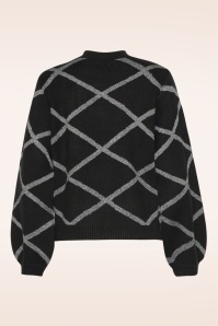 Smashed Lemon - Natalia trui in zwart en zilver 2