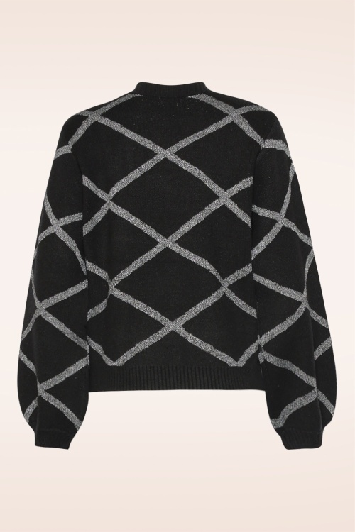 Smashed Lemon - Natalia trui in zwart en zilver 2