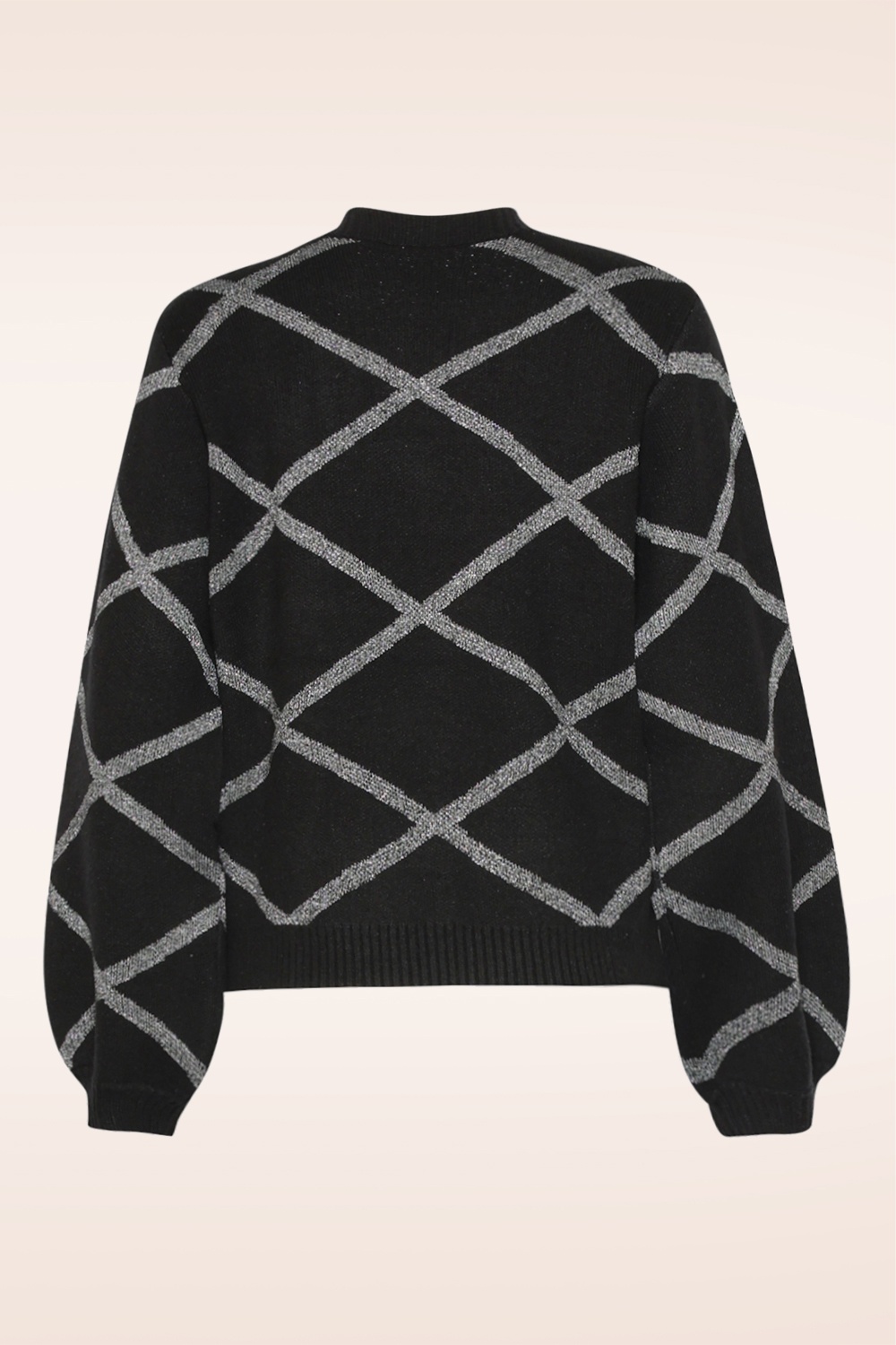 Smashed Lemon - Natalia trui in zwart en zilver 2