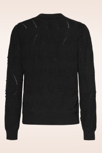 Smashed Lemon - Mia gebreide trui in zwart 4