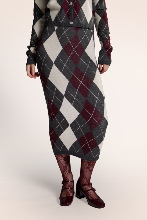 Glamorous - Virginia rok in grijs 4