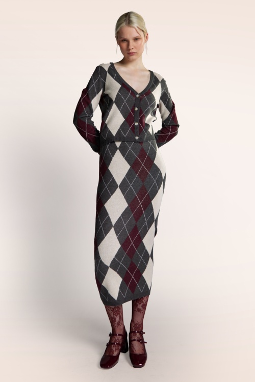 Glamorous - Virginia rok in grijs 6