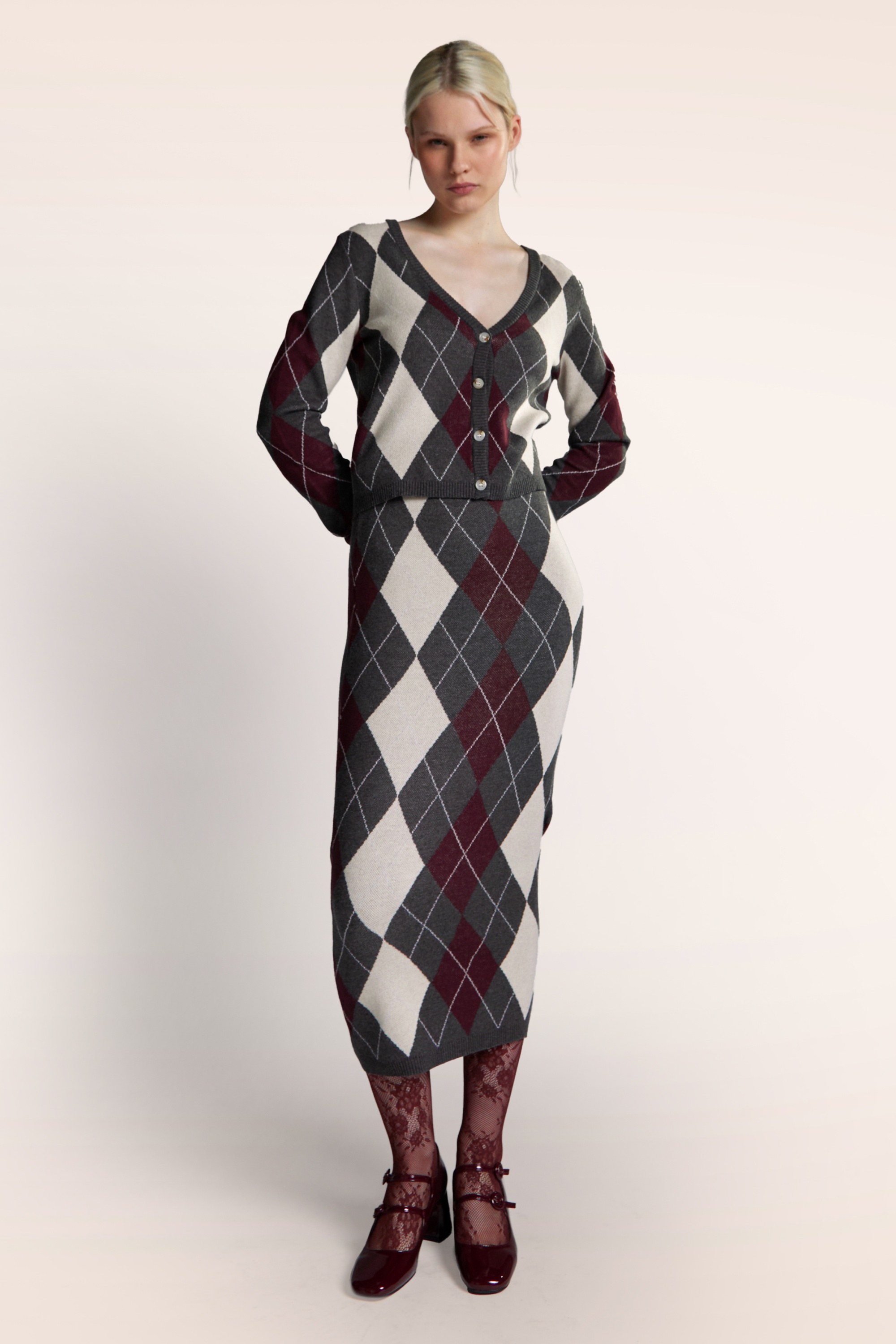 Glamorous - Virginia rok in grijs 6