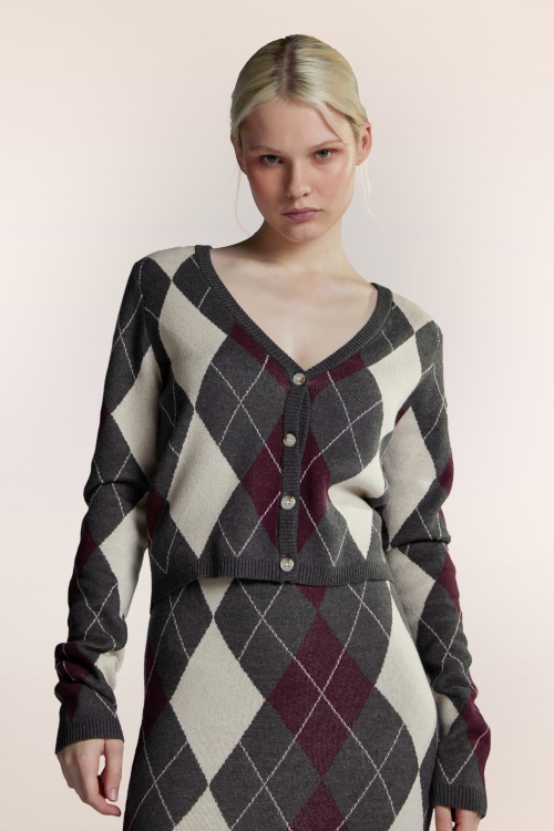 Glamorous - Virginia cardigan in grijs