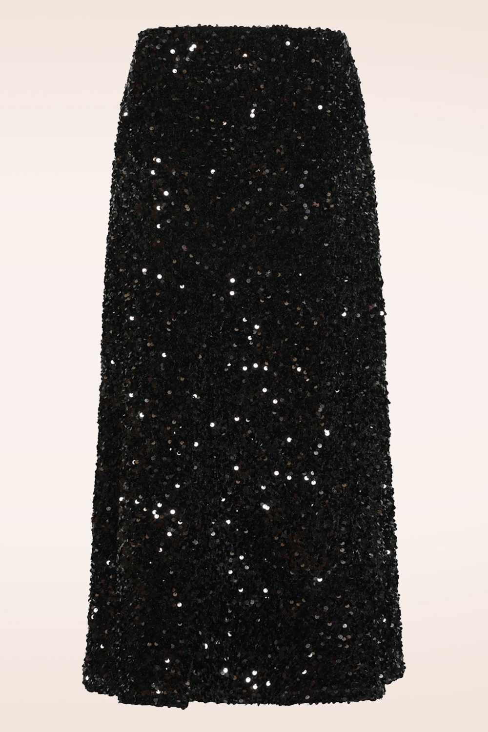 Smashed Lemon - Senna midi rok met pailletten in zwart 4