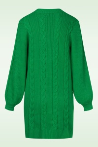 Smashed Lemon - Kim gebreide jurk in groen 5