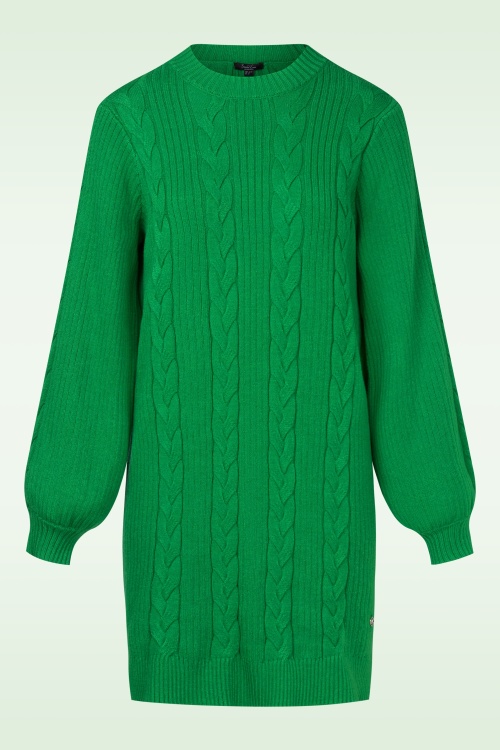 Smashed Lemon - Kim gebreide jurk in groen 2