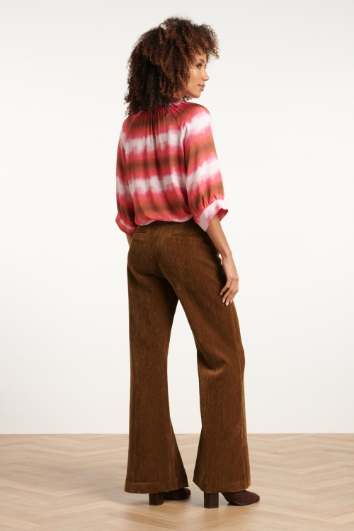 Smashed Lemon - Paulina pantalon in bruin 4