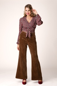Smashed Lemon - Paulina pantalon in bruin