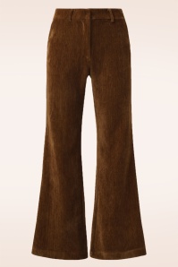 Smashed Lemon - Paulina pantalon in bruin 2