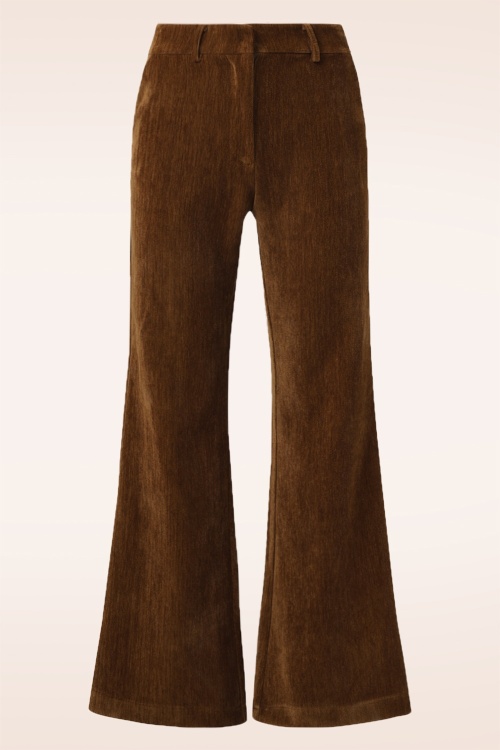 Smashed Lemon - Paulina pantalon in bruin 2