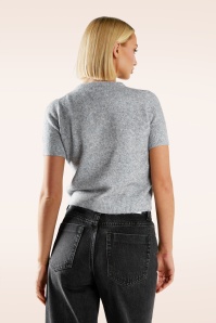 Glamorous - Stone Sugar gebreid vestje in grijs 4