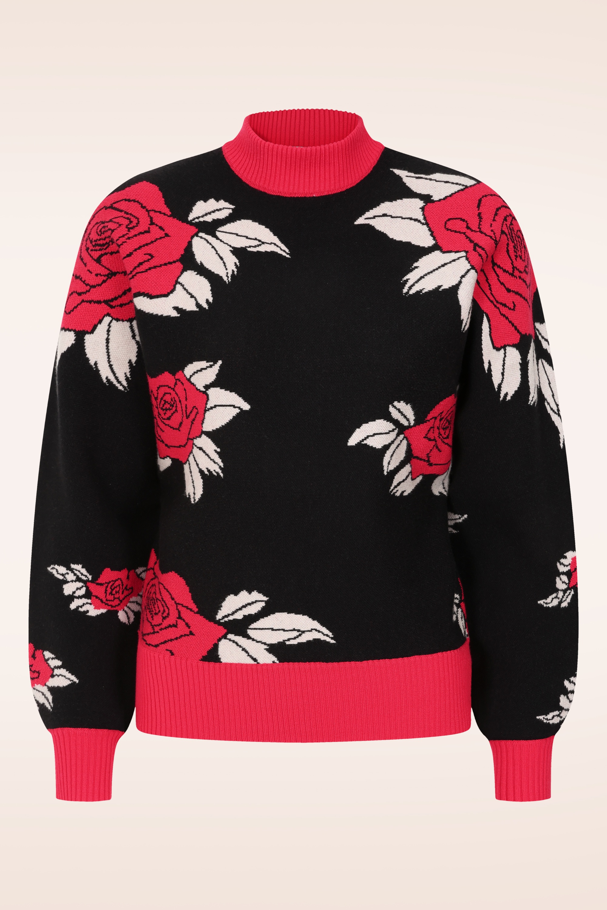 Minueto - Rosso trui in zwart en rood 2