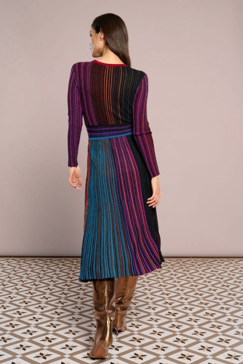 Minueto - Verona gebreide jurk in multi 4
