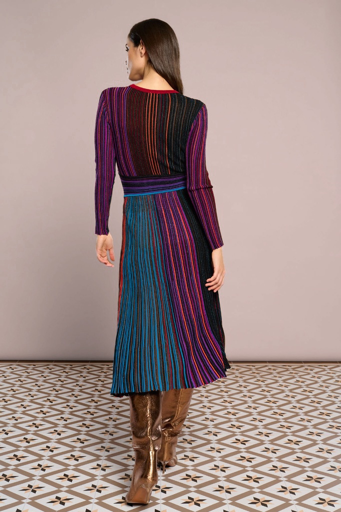 Minueto - Verona gebreide jurk in multi 4