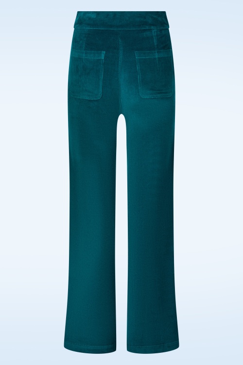 Princesse Nomade  - Mila corduroy pantalon in Oscar blauw 3