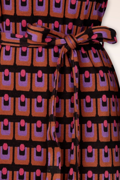 Princesse Nomade  - Bobi jurk in zwart en multi 2