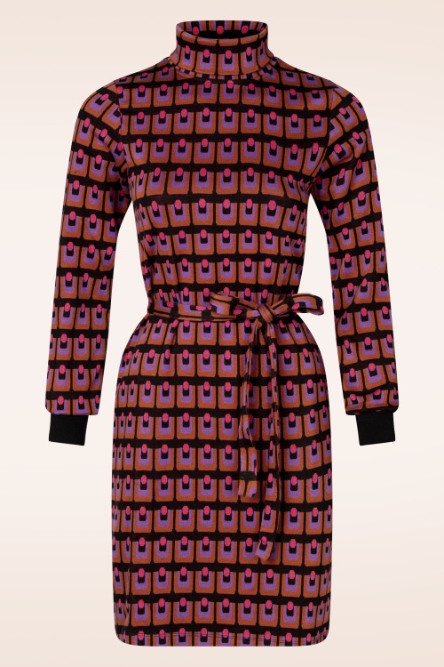 Princesse Nomade  - Bobi jurk in zwart en multi