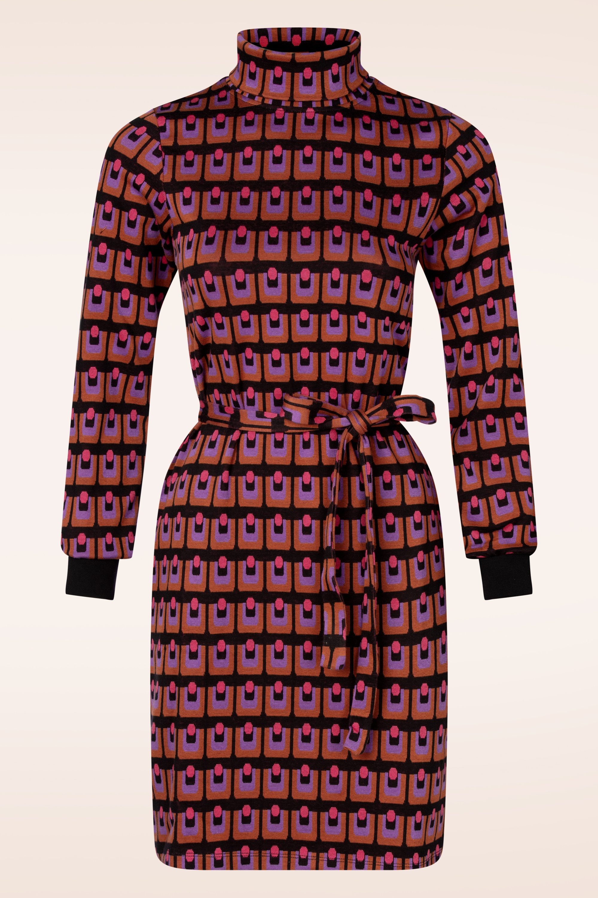 Princesse Nomade  - Bobi jurk in zwart en multi