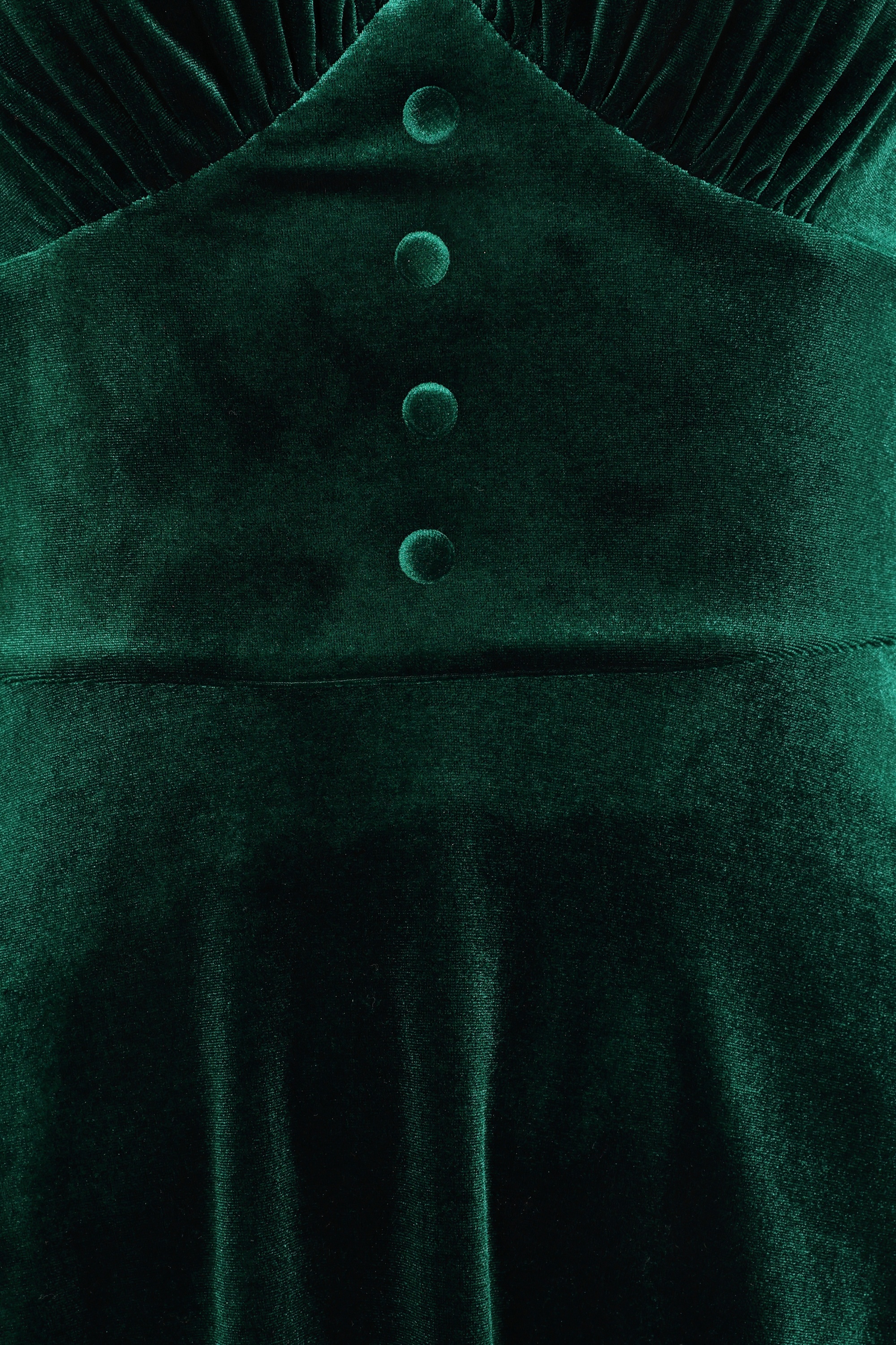 Timeless - Balia fluwelen midi jurk in smaragdgroen 2