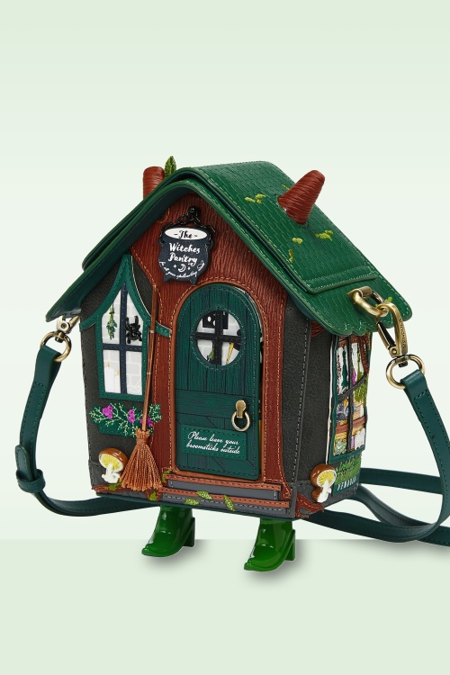 Vendula - The Witches Pantry House tas in groen en bruin 3