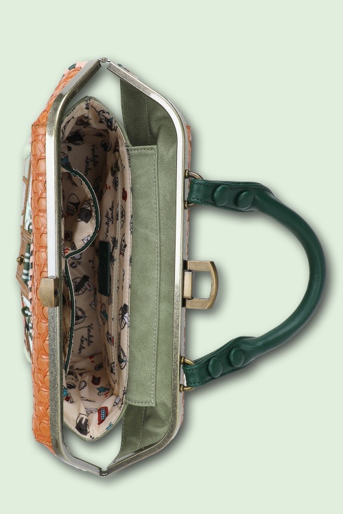 Vendula - Pie Shop tas in bruin en groen 2